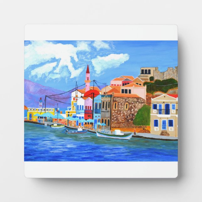 Greek Coast Table Plaque (Front)