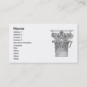 Greek Column Business Card