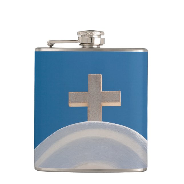 Greek Cross Hip Flask (Front)