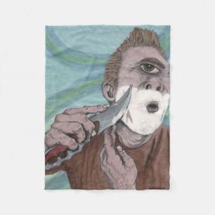 Greek Cyclops Knife Shaving Fantasy Art Blanket