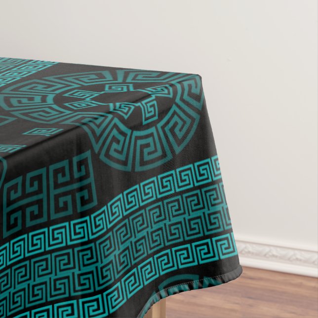 Greek Design Tablecloth (In Situ)