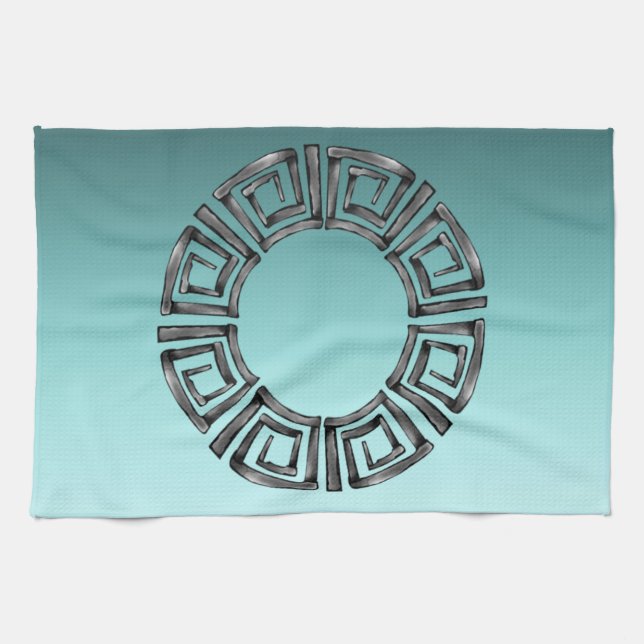 Greek Design Tea Towel (Horizontal)