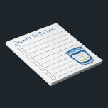 Greek Diner Coffee Cup Personalised Grocery List Notepad<br><div class="desc">List-style grocery shopping note pad design features an original marker illustration of a blue Greek diner coffee cup. Just personalise with your information. Lots of additional illustrated notepads are also available from this shop. This design is also available on other products. Don't see what you're looking for? Need help with...</div>