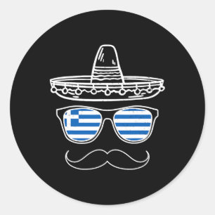 Greek Easter Sungles Mexican Cinco De Mayo 1 Classic Round Sticker