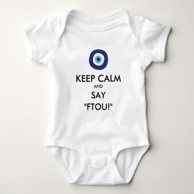 Greek Evil Eye Baby Bodysuit (Front)