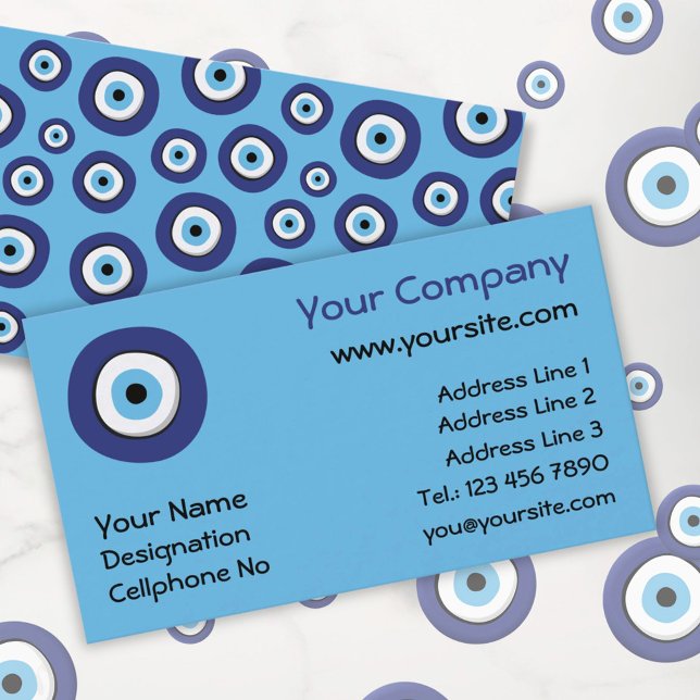 Greek Evil Eye Business Card (Creator Uploaded)