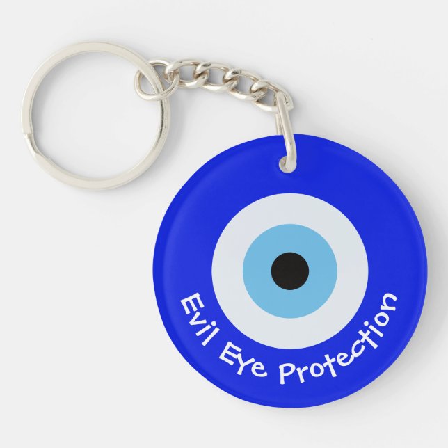 Greek Evil Eye Keychain (Front)