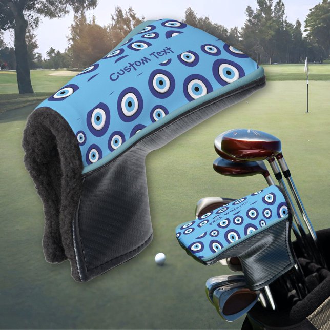 Greek Evil Eye Pattern Golf Head Cover (Creator Uploaded)