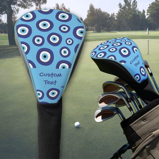 Greek Evil Eye Pattern Golf Head Cover (Creator Uploaded)
