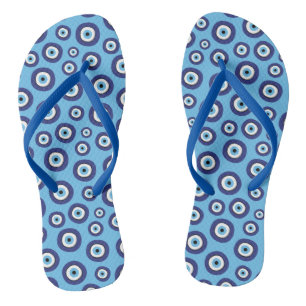 Greek Evil Eye Pattern Jandals