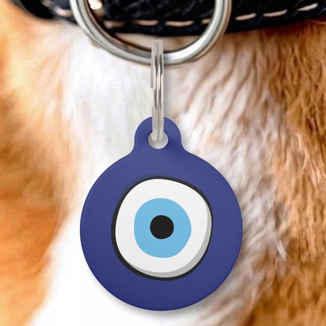 Greek Evil Eye Pet ID Tag (Creator Uploaded)