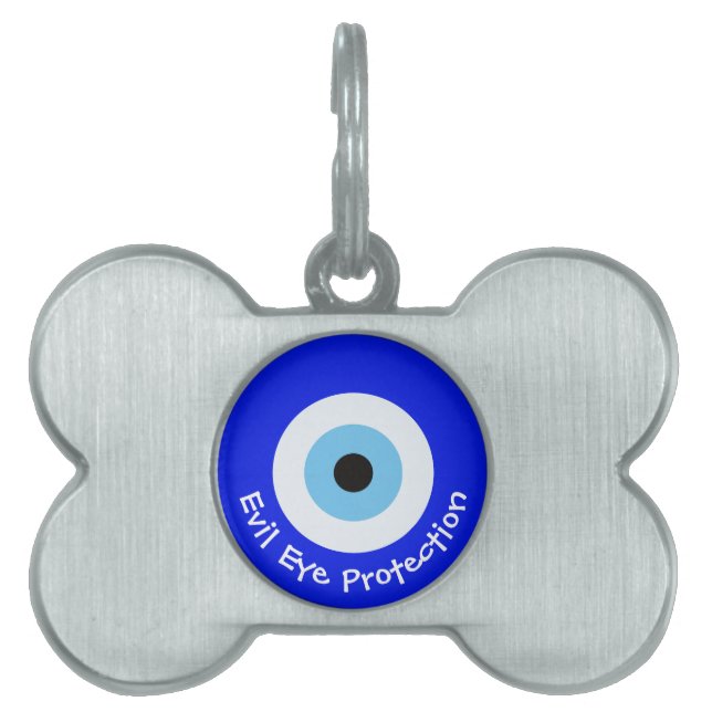 Greek Evil Eye Pet ID Tag (Front)