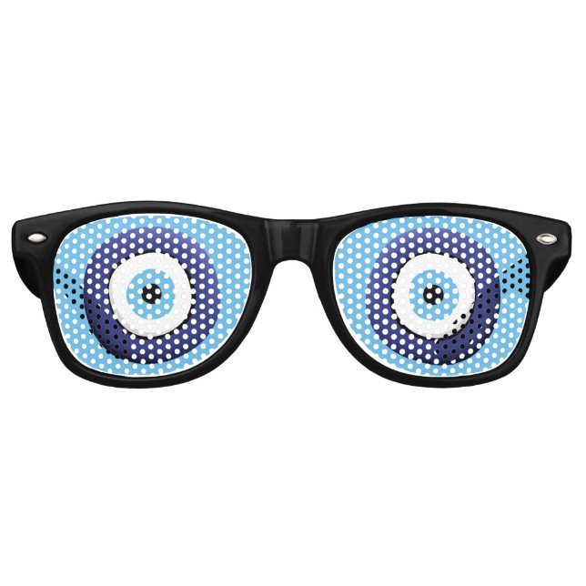 Greek Evil Eye Retro Sunglasses (Front)