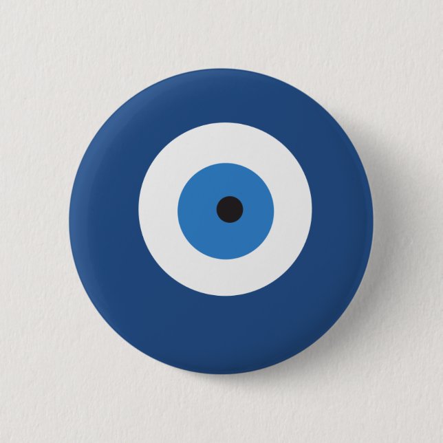 Greek Eye 6 Cm Round Badge (Front)