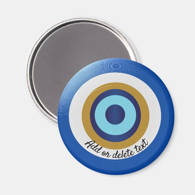 Greek Eye Design Just Add Text Magnet (Front/Back)