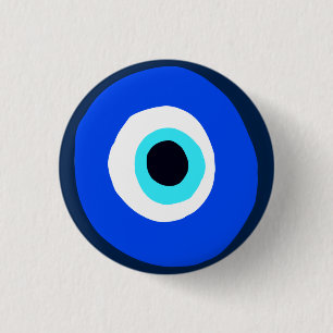 Greek Eye Good Luck Symbol 3 Cm Round Badge