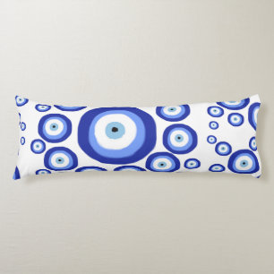 Greek Eye Good Luck Symbol Pattern Body Cushion