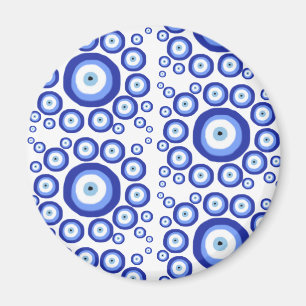 Greek Eye Good Luck Symbol Pattern Magnet
