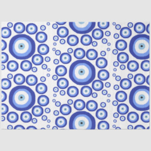 Greek Eye Good Luck Symbol Pattern Tissue Paper