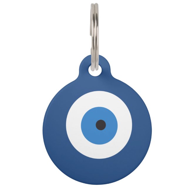 Greek Eye Pet Tag (Front)