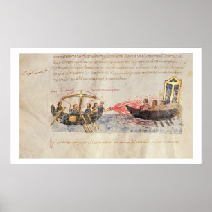 Greek fire (vellum) poster