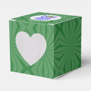 Greek Flag Black Hair Christmas Angel Heart Favour Box