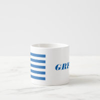 Greek Flag Custom Espresso Cup