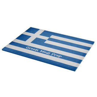 Greek Flag Cutting Board