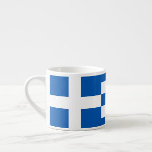 Greek Flag Espresso Cup