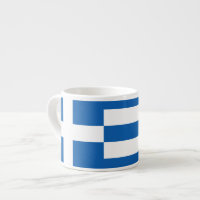 Greek Flag Espresso Cup  Φλιτζάνι καφέ ελληνική ση