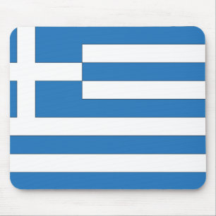 Greek Flag, Flag of Greece Mouse Pad