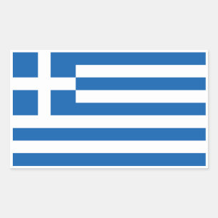 Greek Flag, Flag of Greece Rectangular Sticker