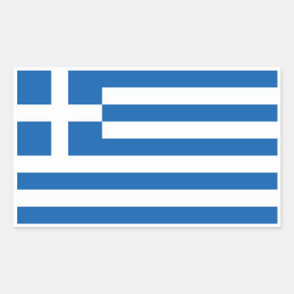 Greek Flag, Flag of Greece Rectangular Sticker