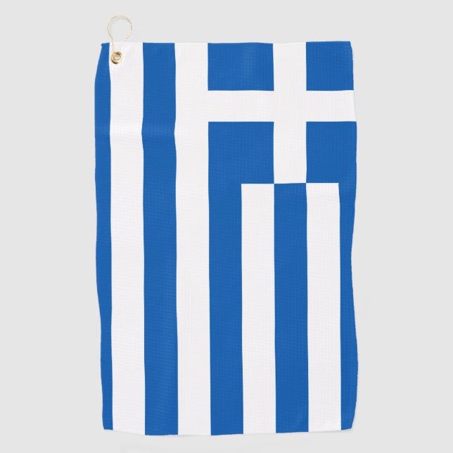 Greek flag golf towel (Front)