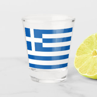 Greek Flag Greece Blue White Shot glass