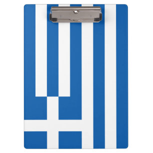 Greek Flag (Greece) Clipboard