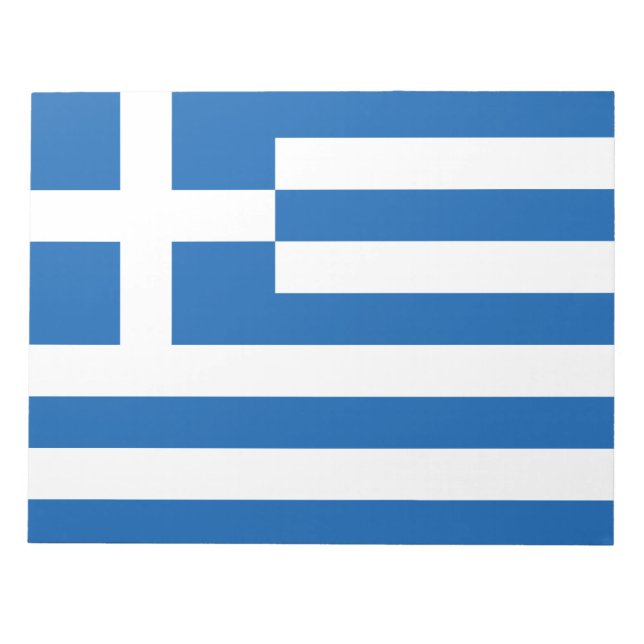 Greek Flag (Greece) Notepad (Front)