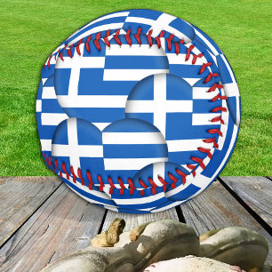 Greek Flag & Hearts - Baseball Greece /sports