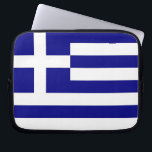 Greek Flag Laptop Sleeve<br><div class="desc">Add a touch of Greek pride to your tech accessories with our exclusive laptop sleeve featuring the flag of Greece! Crafted with meticulous attention to detail, this laptop sleeve is more than just a protective cover; it’s a celebration of Greek heritage and cultural identity. The striking design prominently displays the...</div>