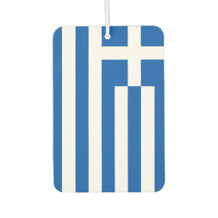 Greek Flag Mediterranean Car Air Freshener