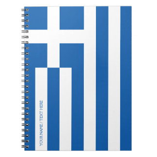 Greek flag notebook