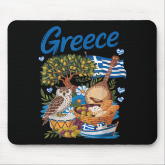 Greek Flag Outfit Idea for Kids with Hellenic Mouse Pad