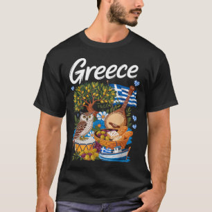 Greek Flag Outfit Idea for Kids with Hellenic T-Shirt