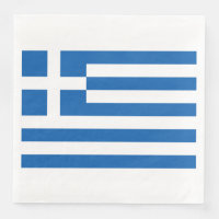 Greek Flag Paper Napkin