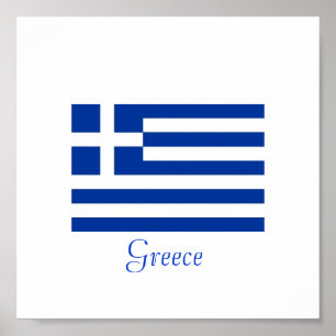Greek Flag Poster