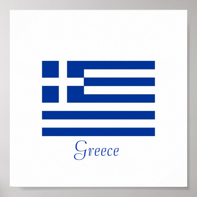 Greek Flag Poster (Front)