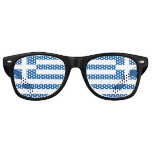 Greek Flag Retro Sunglasses