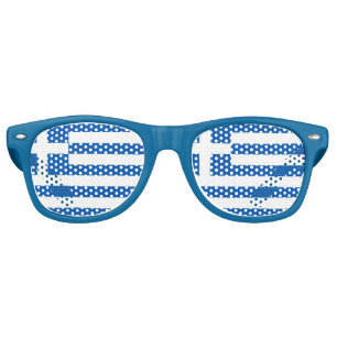 Greek Flag Retro Sunglasses