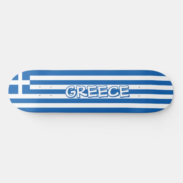 Greek Flag Skateboard (Horz)