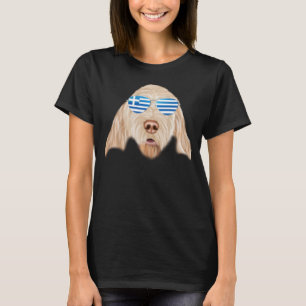 Greek Flag Spinoni Italiani Dog Greece Pocket T-Shirt